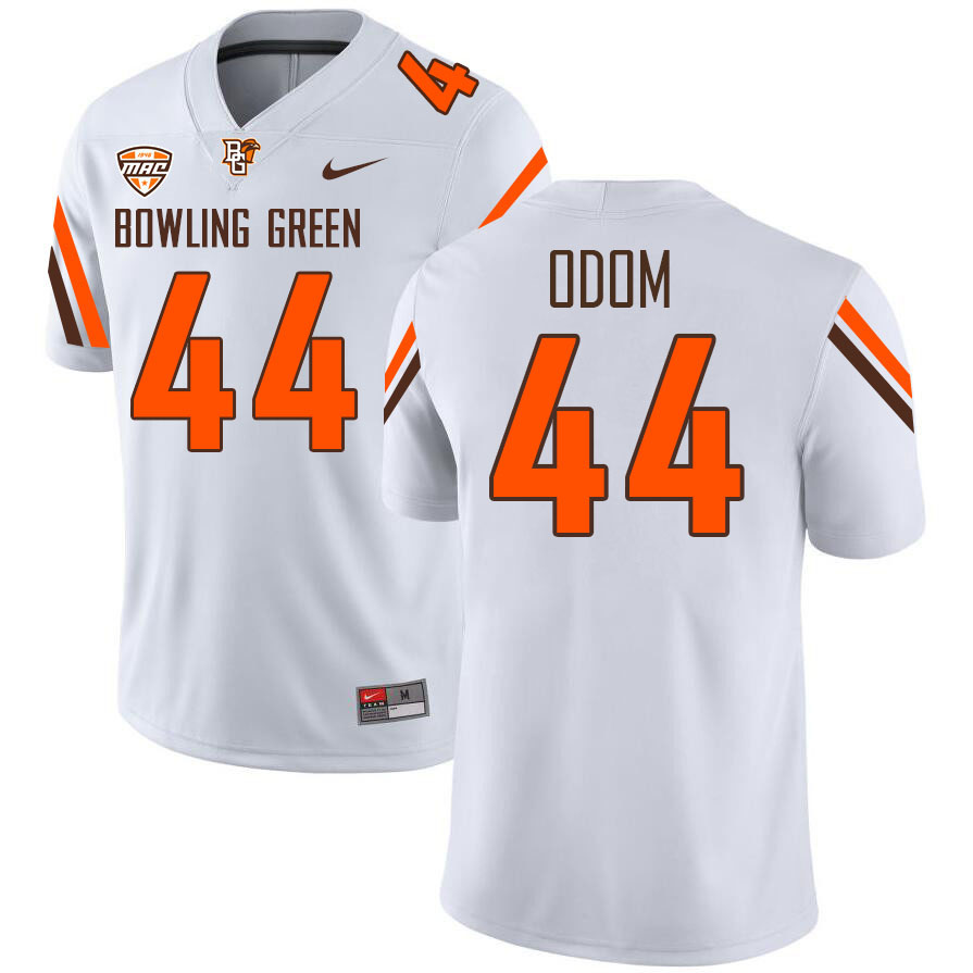 Bowling Green State Falcons #44 AJ Odom College Football Jerseys Stitched-White
